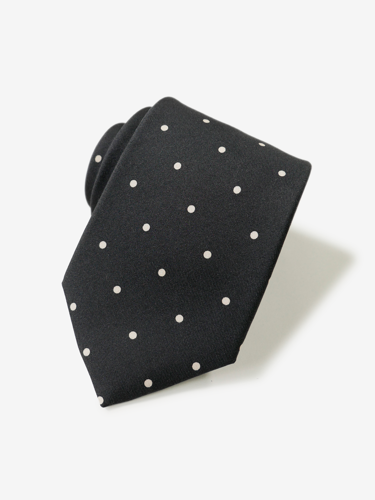Mantero｜Polka Dot Tie｜ブラック