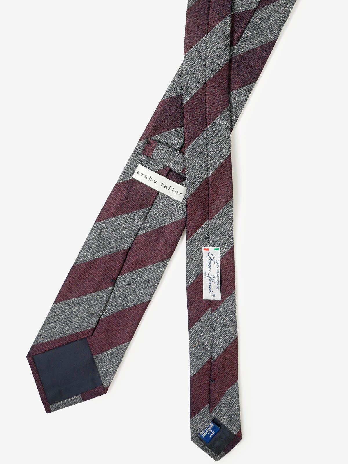 Fermo Fossati｜Stripe Tie｜ボルドー