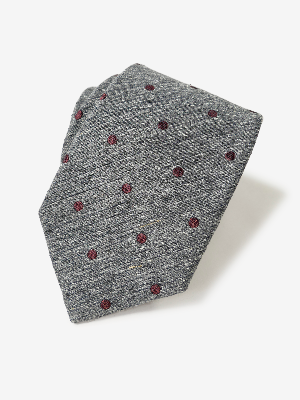 Fermo Fossati｜Polka Dot Tie｜ボルドー