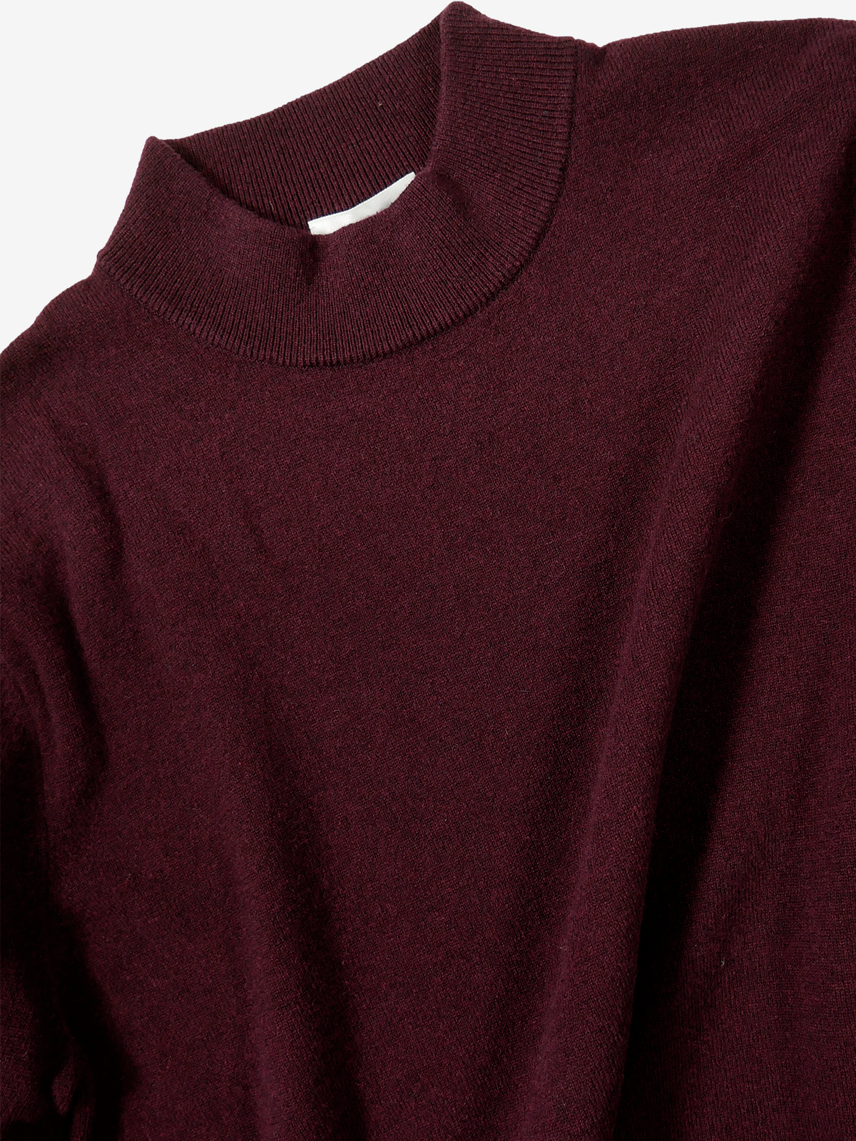 Mock-Neck Sweater｜ボルドー