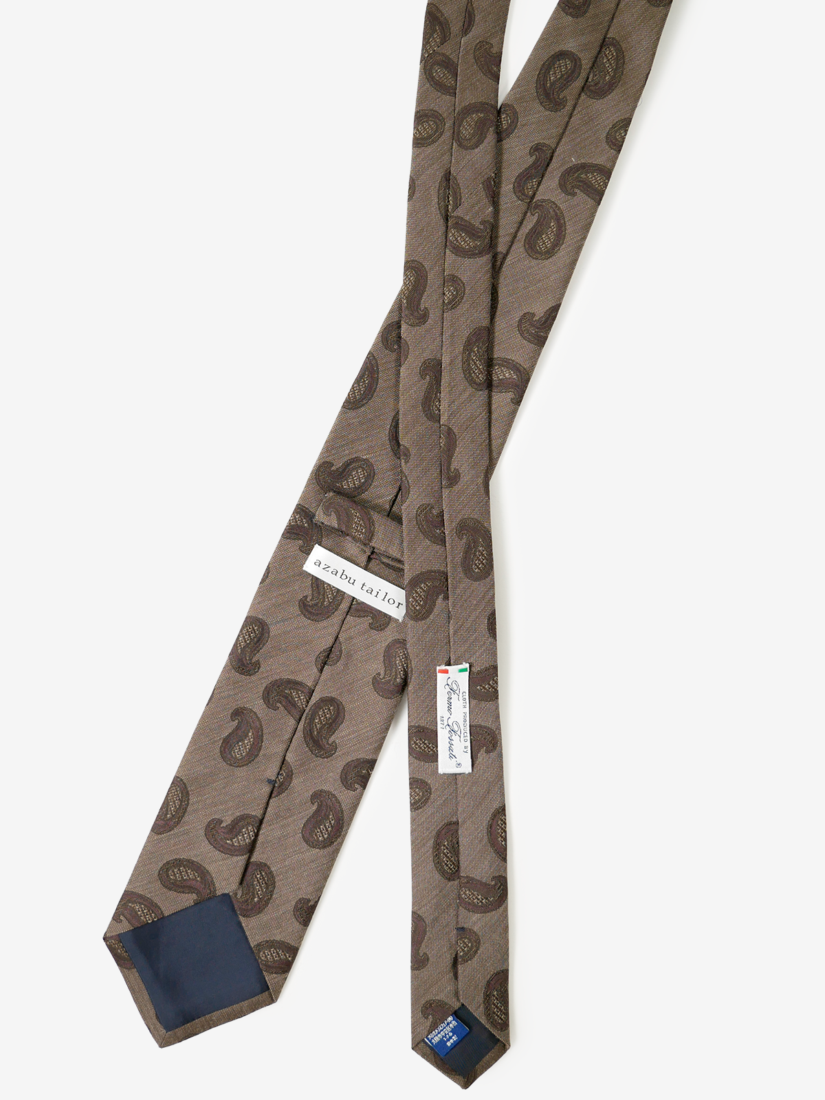 Fermo Fossati｜Paisley Tie｜ベージュ