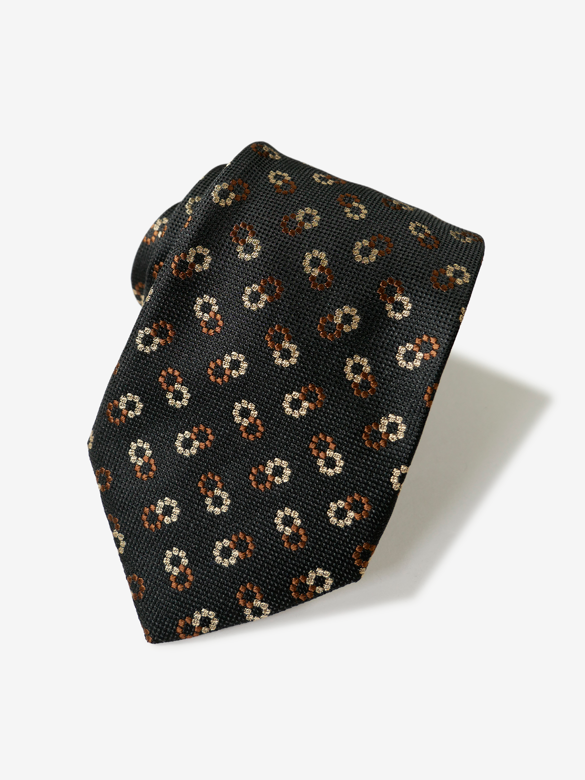 Floral Neat Tie｜チャコールグレー