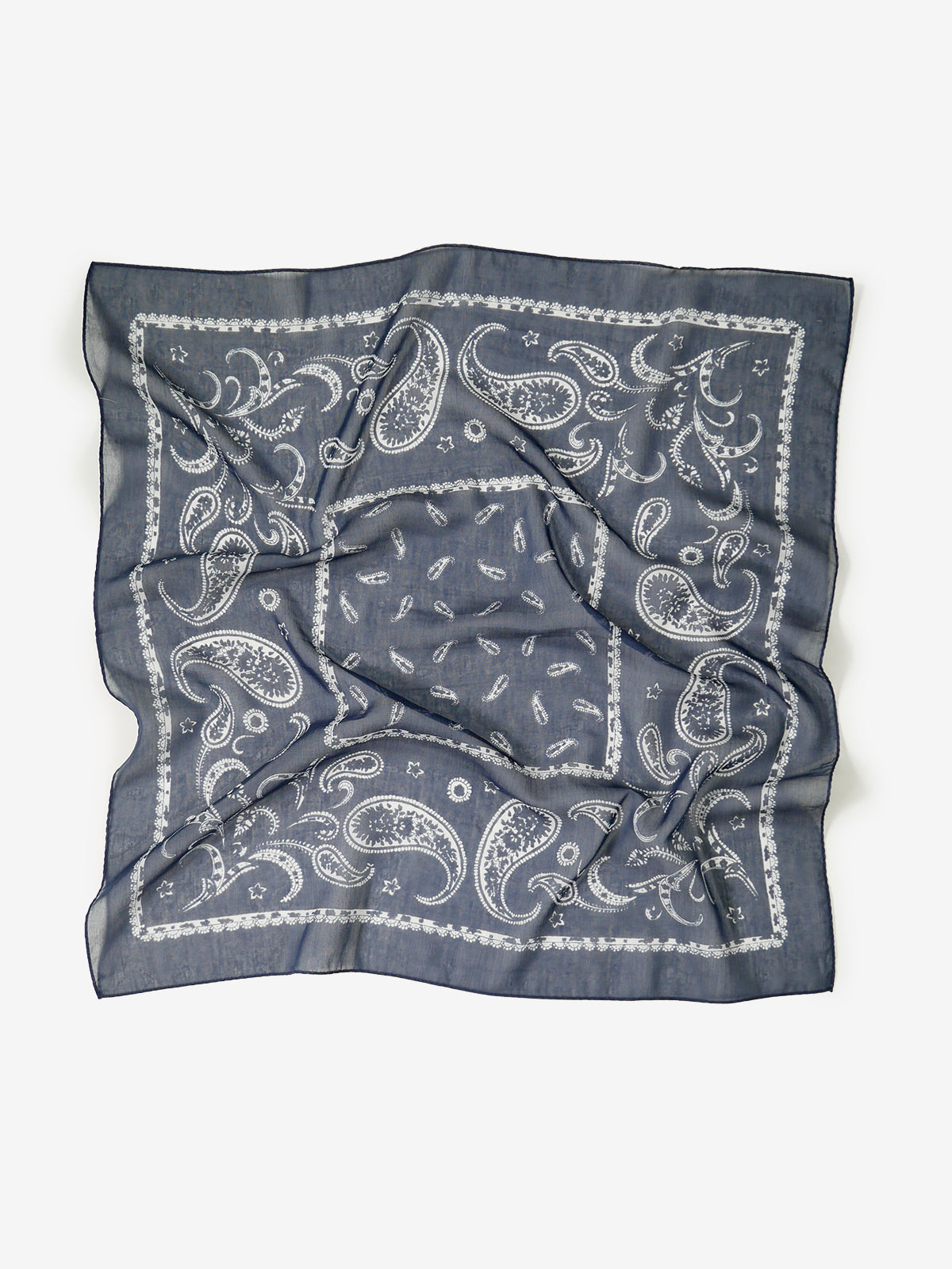 Classico Seta｜Paisley Neckerchief｜ネイビー