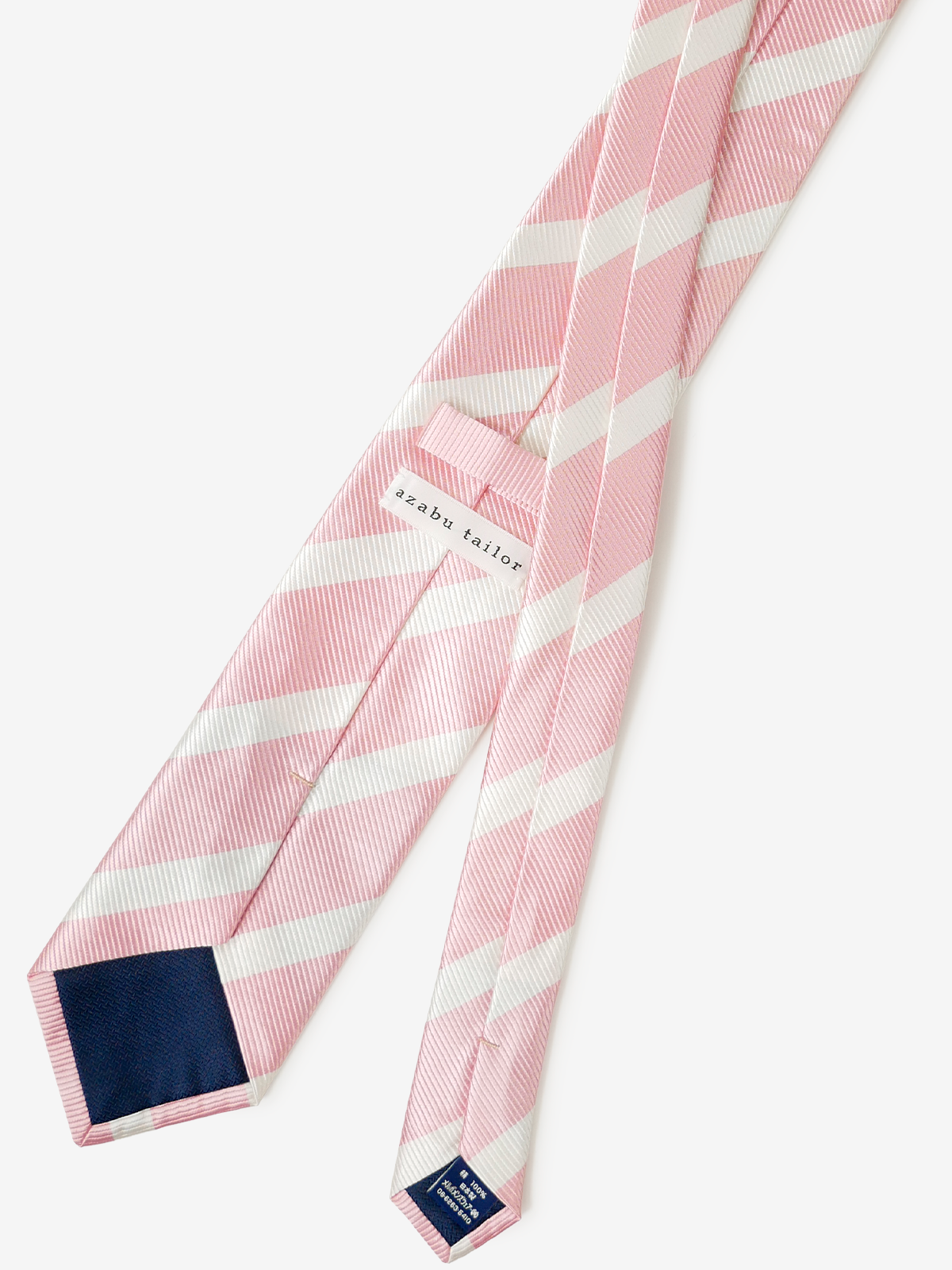 Repp Stripe Tie｜ピンク