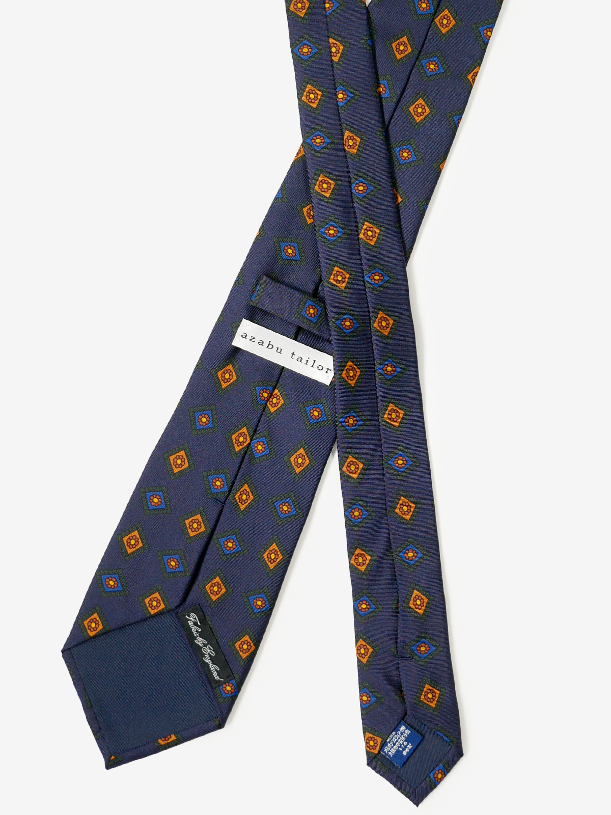 ROBERT KEYTE｜Medallion Tie｜ネイビー