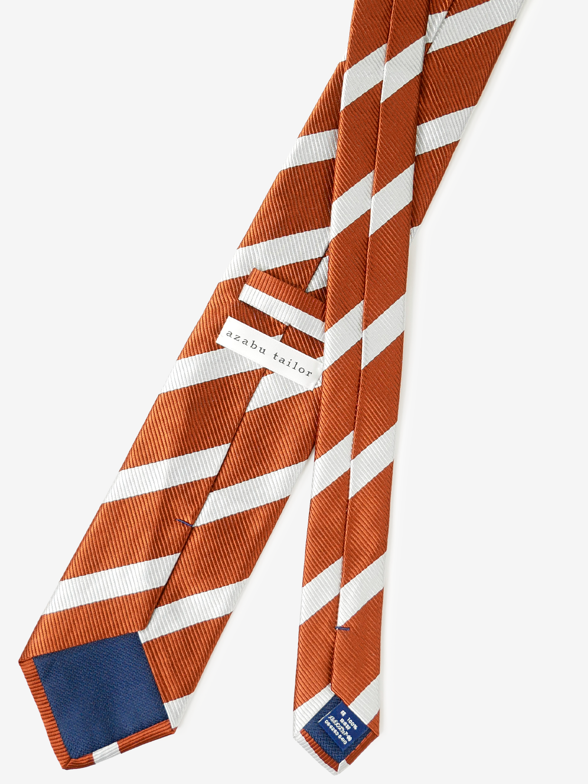 Repp Stripe Tie｜オレンジ