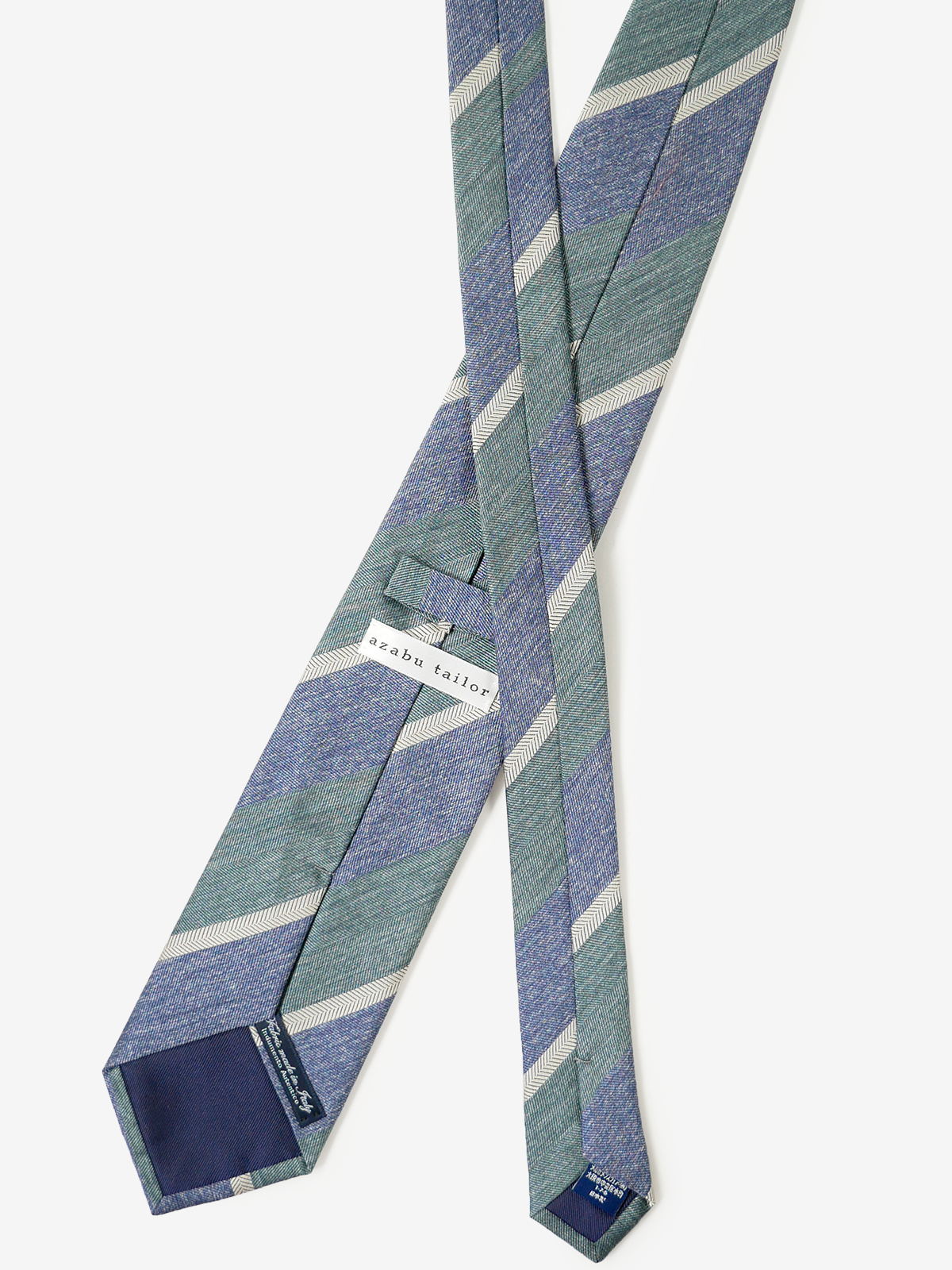 Classico Seta｜Stripe Tie｜グリーン