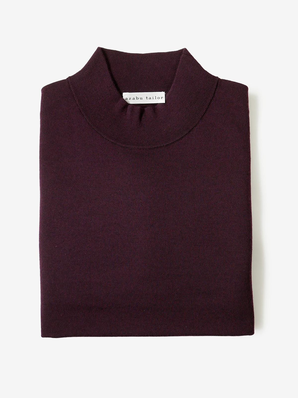 Mock-Neck Sweater｜ボルドー