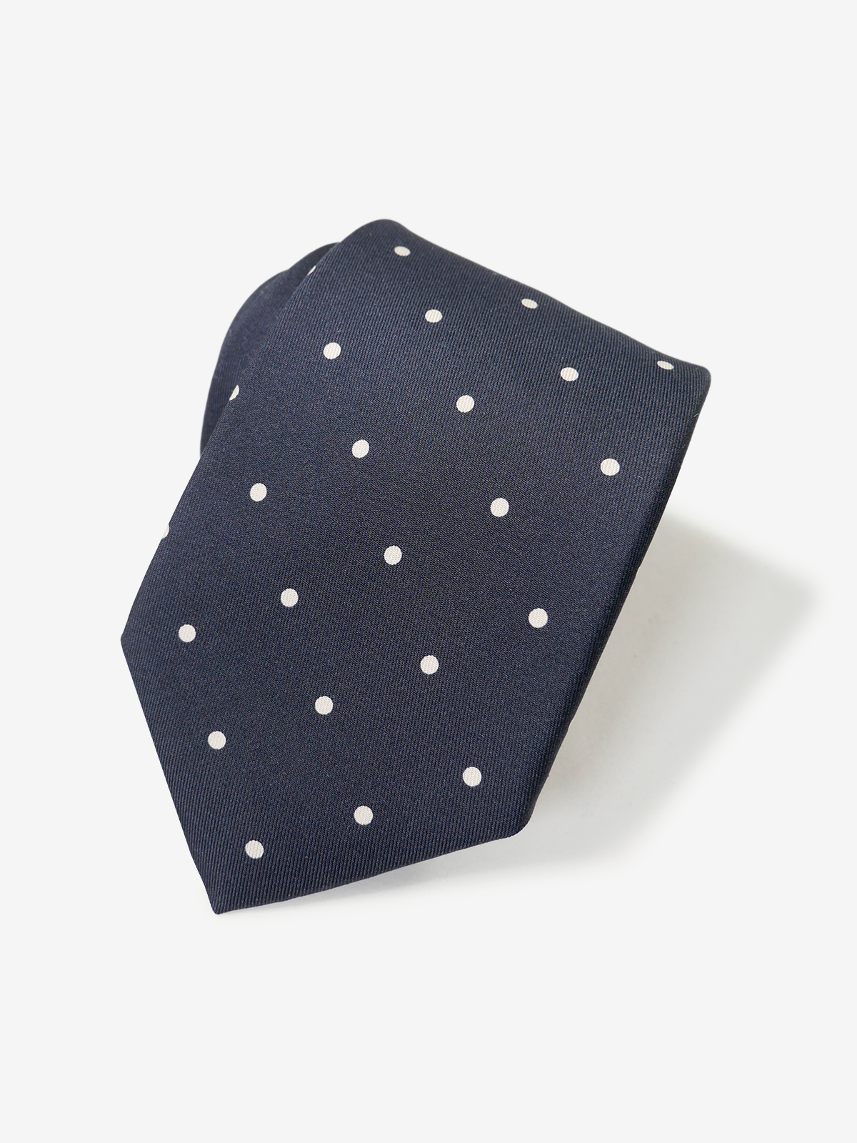 Mantero｜Polka Dot Tie｜ネイビー