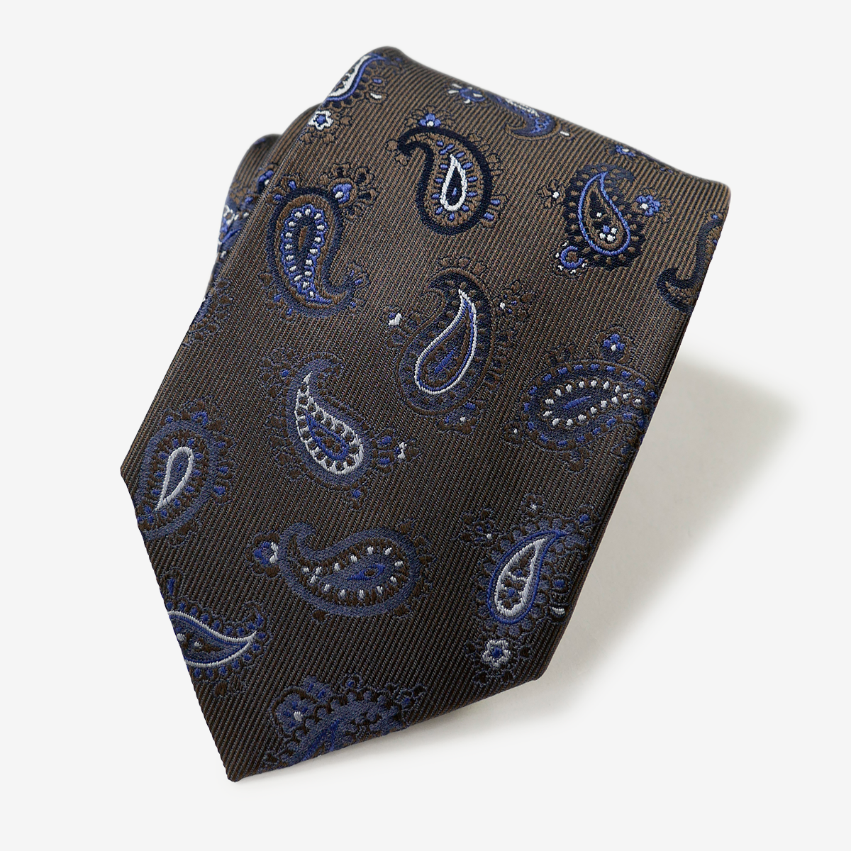 麻布テーラー｜ペイスリーネクタイ｜ブラウン
