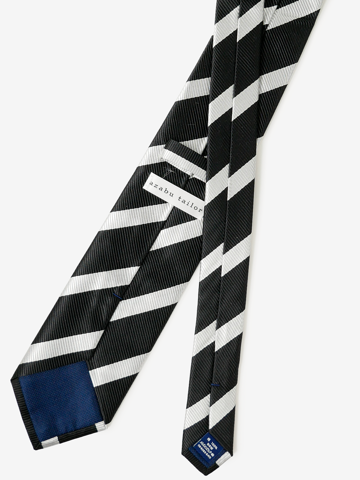 Repp Stripe Tie｜ブラック