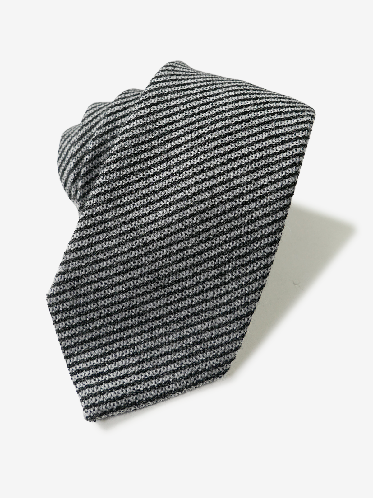 Herringbone Wool Tie｜グレー