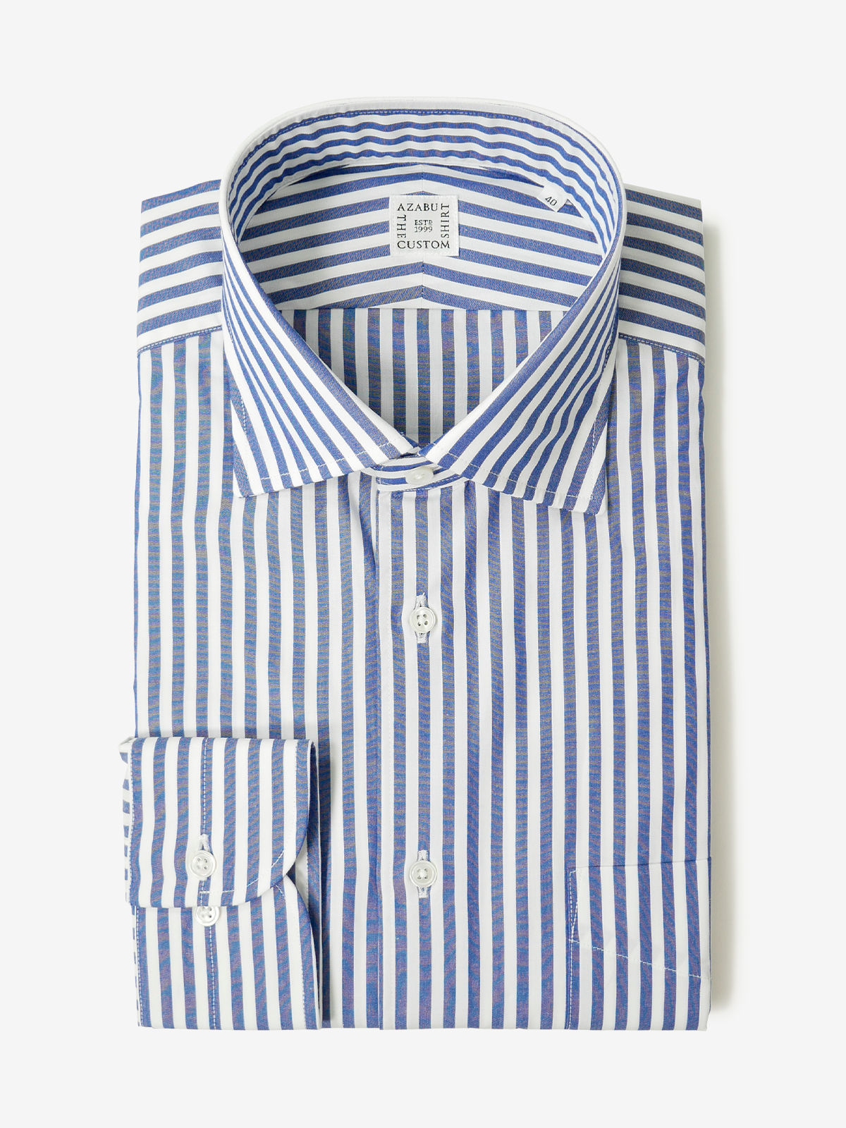 Striped Classic Fit Shirt｜ネイビー