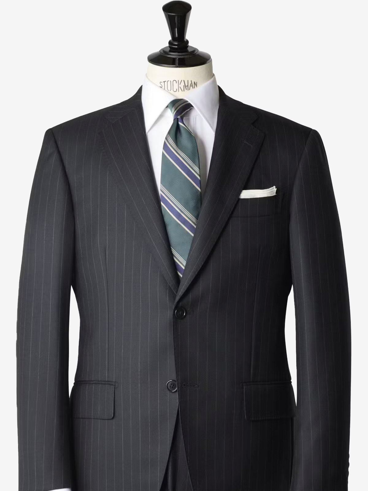 Classico Seta｜Regimental Striped Necktie｜グリーン
