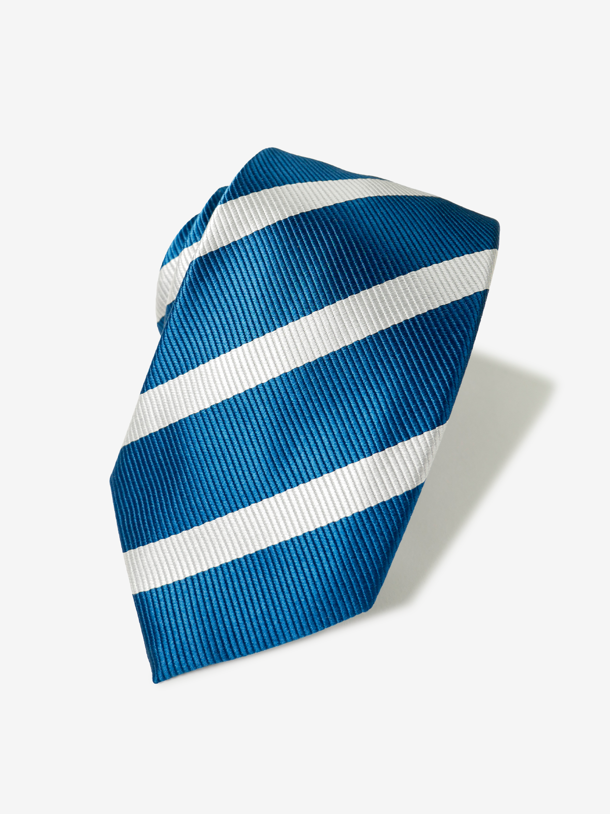 Repp Stripe Tie｜ターコイズブルー
