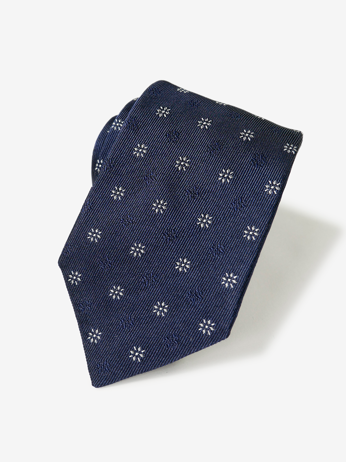 Floral Neat Tie｜ネイビー