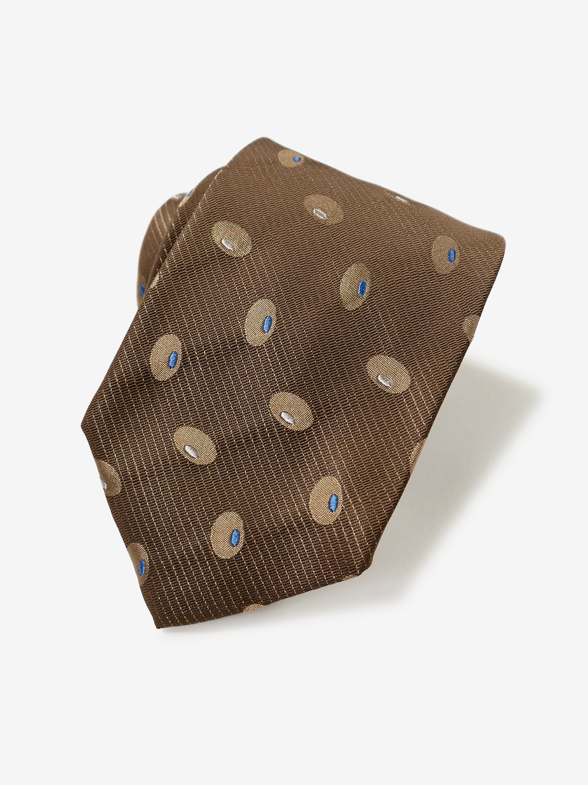 Classico Seta｜Beans Pattern Neat Tie｜ブラウン