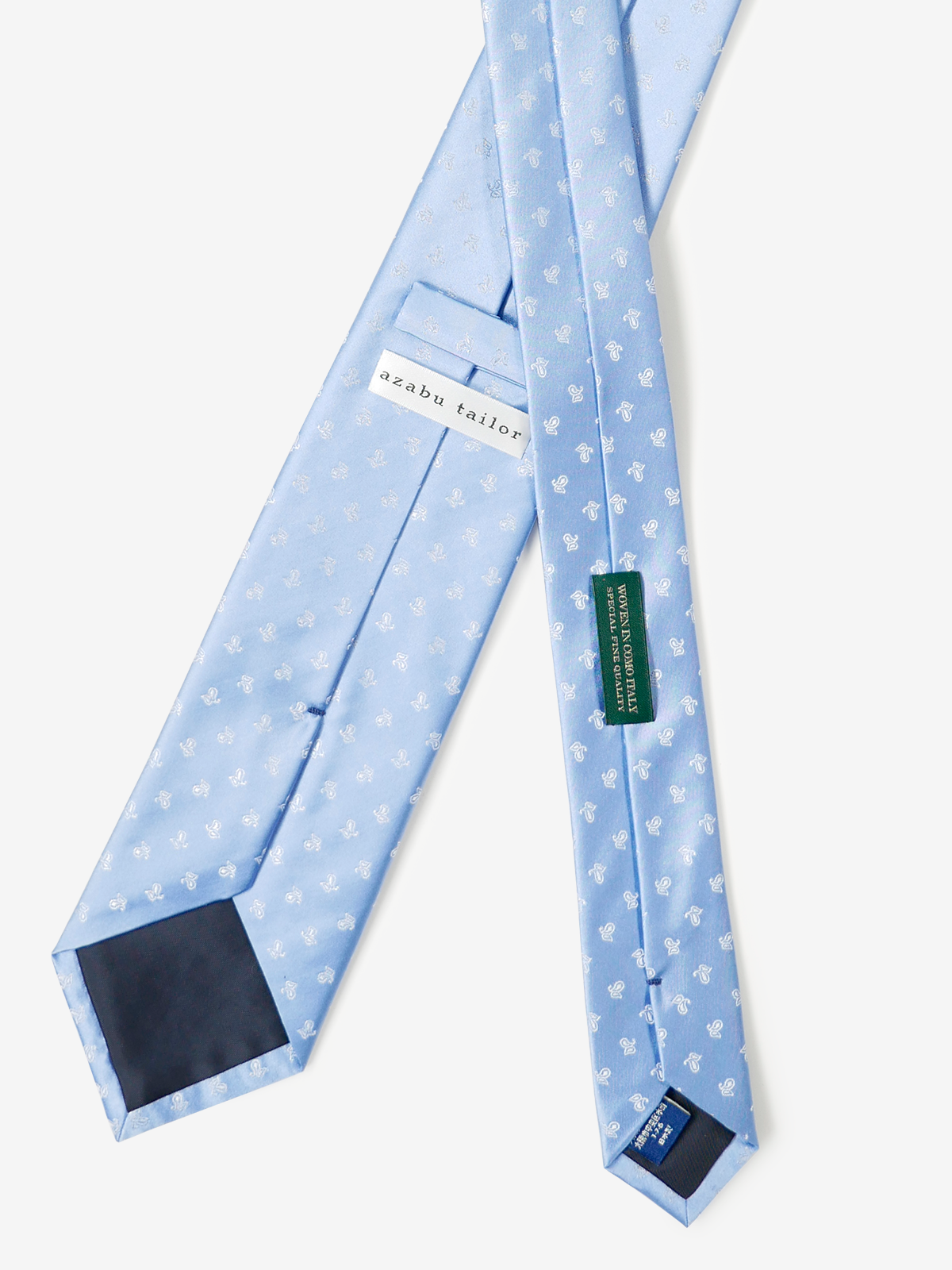 Mantero｜Neat Tie｜サックスブルー