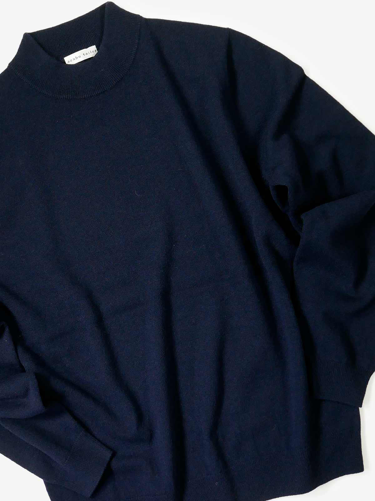 Mock-Neck Sweater｜ネイビー