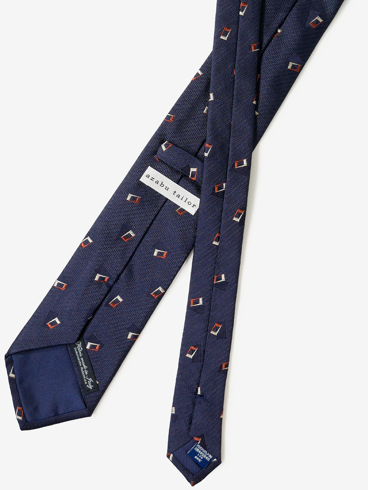 Classico Seta｜Rectangle Neat Tie｜レッド