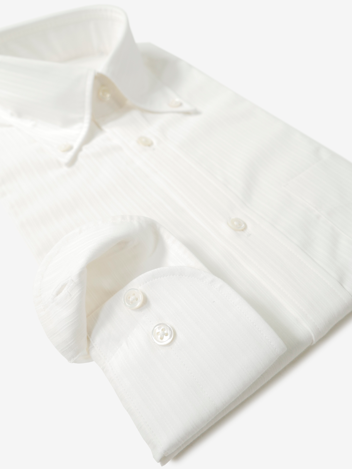 Striped Slim Fit Shirt｜ホワイト