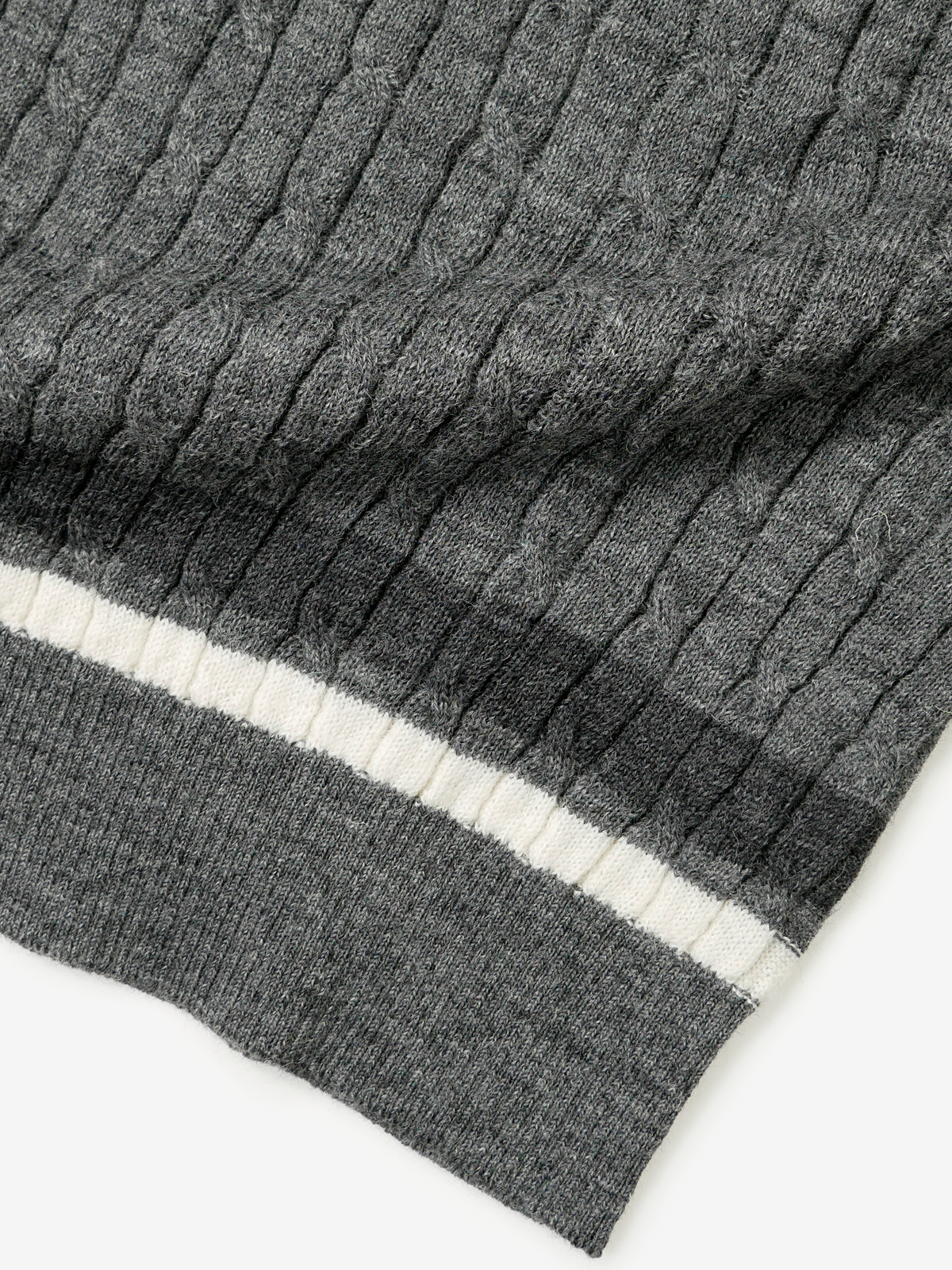 Wool Sweater Vest｜チャコールグレー