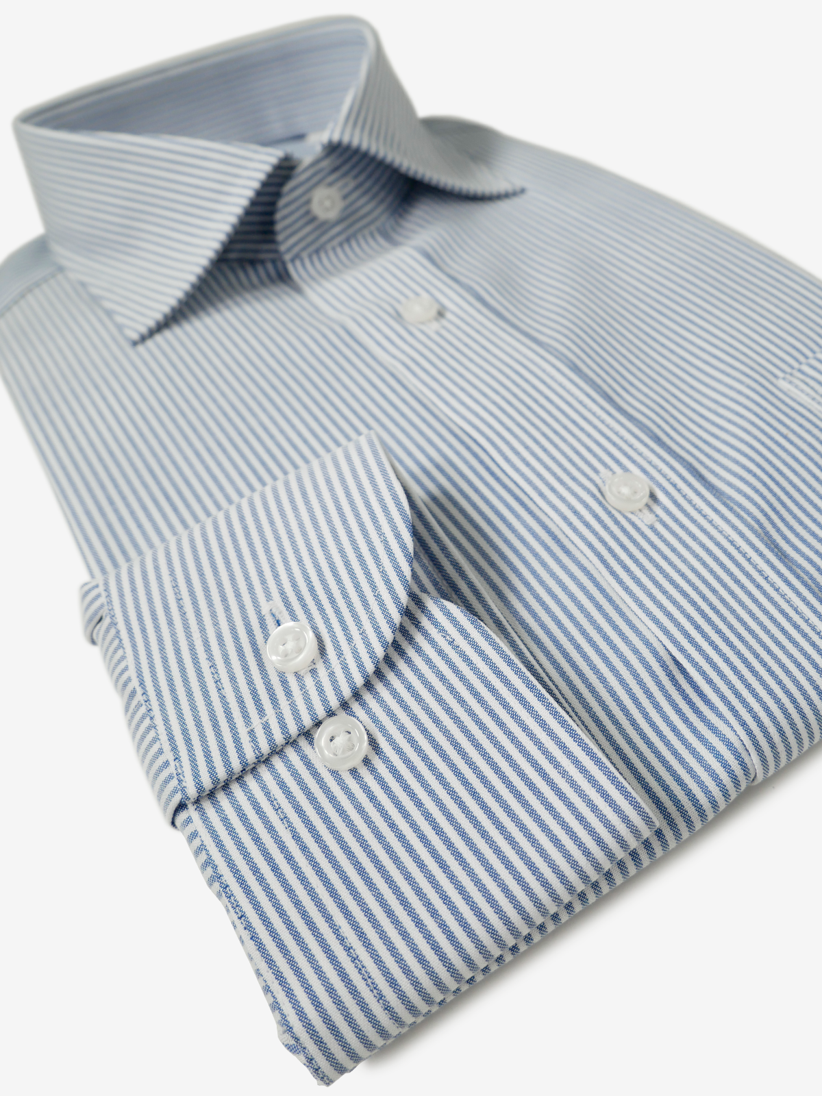 World Traveler Oxford Striped Shirt｜ネイビー