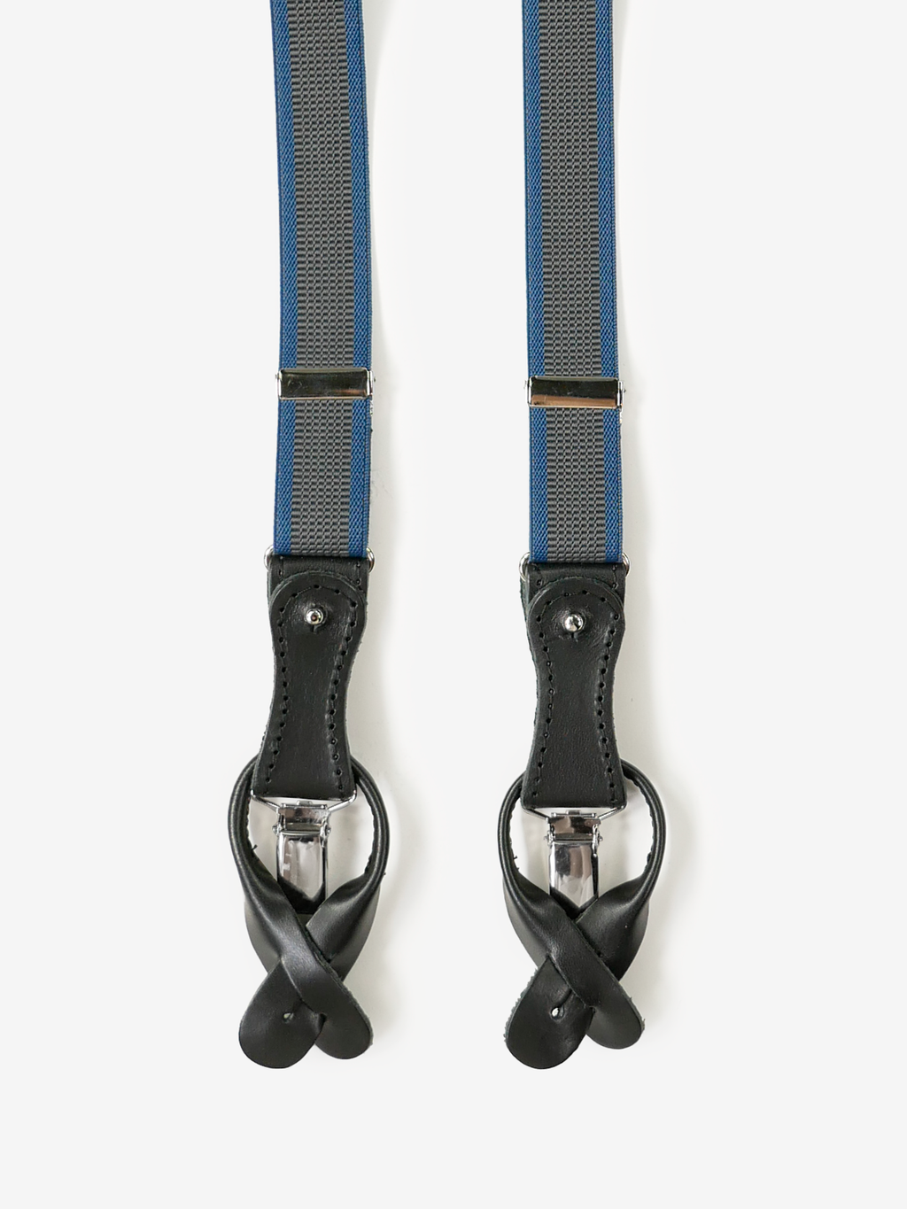 カーキと青のストライプ サスペンダー カーキと青のストライプ サスペンダー ストライプ サスペンダー