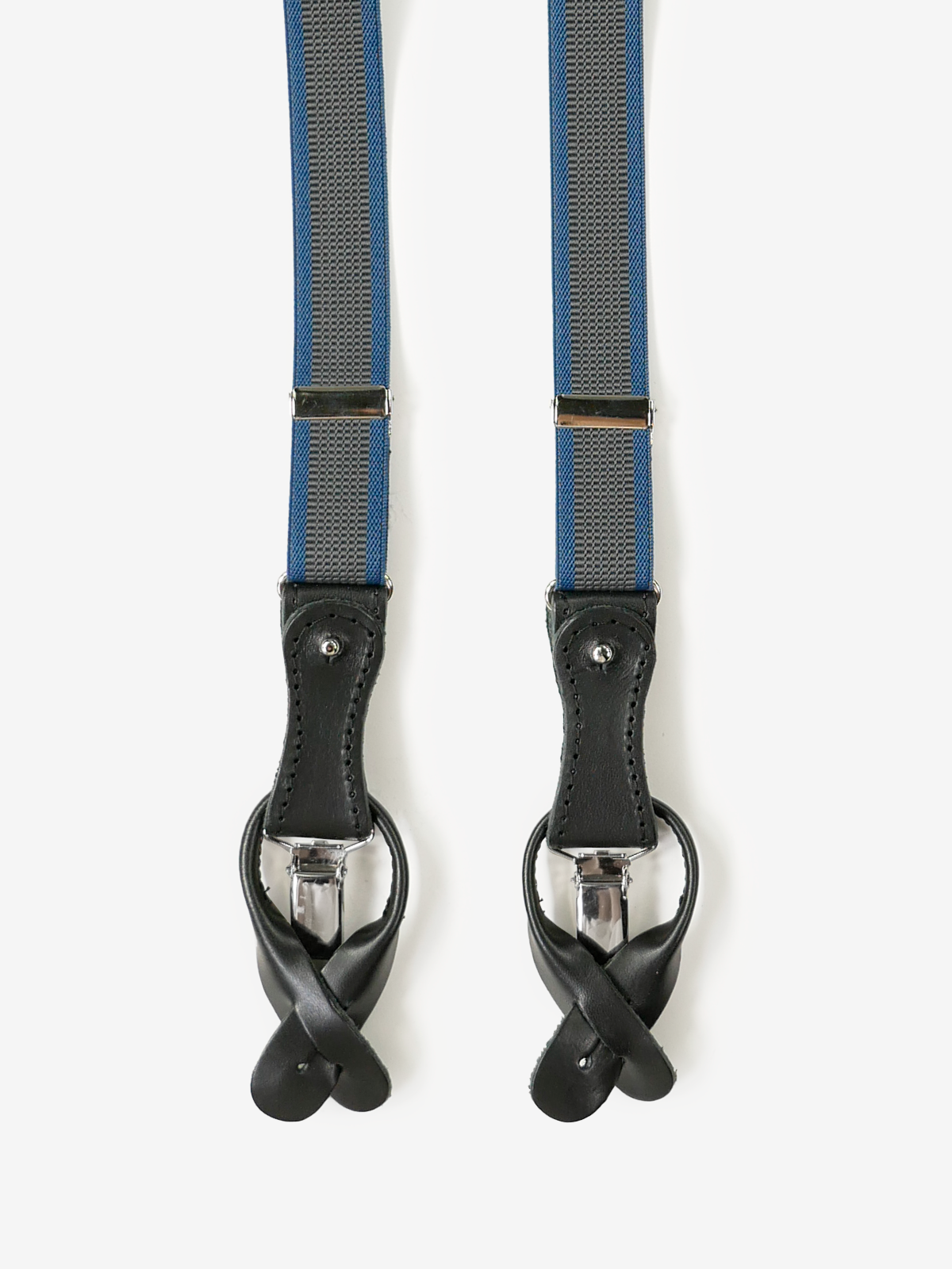La Ducale｜Stripes Suspenders｜グレー