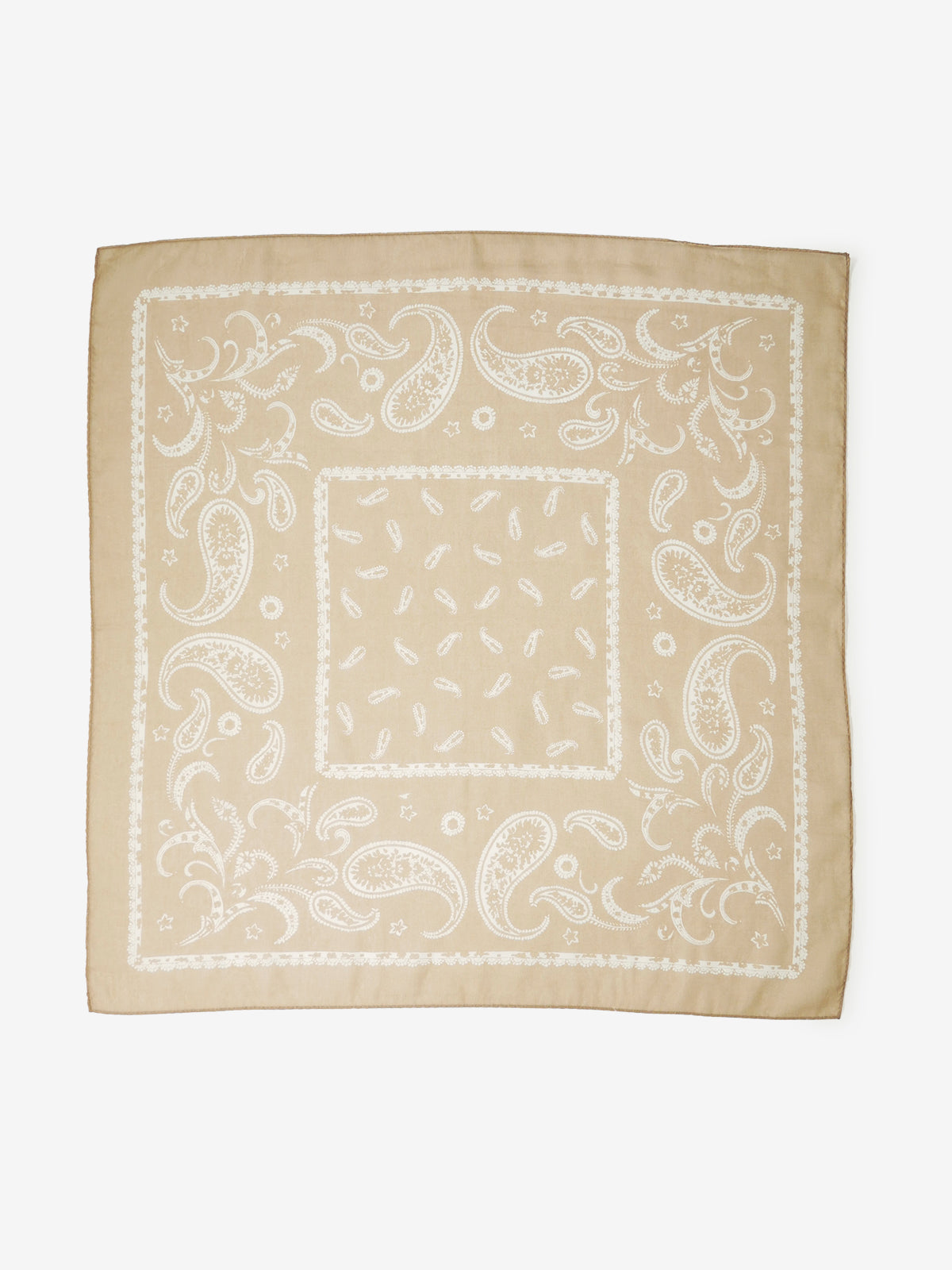 Classico Seta｜Paisley Neckerchief｜ベージュ