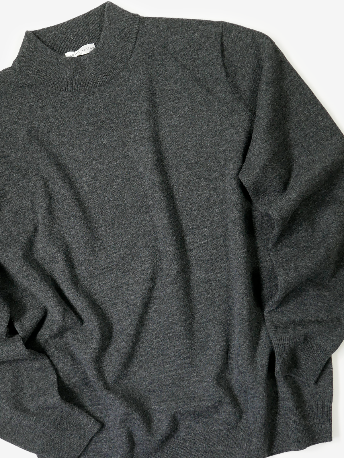 Mock-Neck Sweater｜チャコールグレー