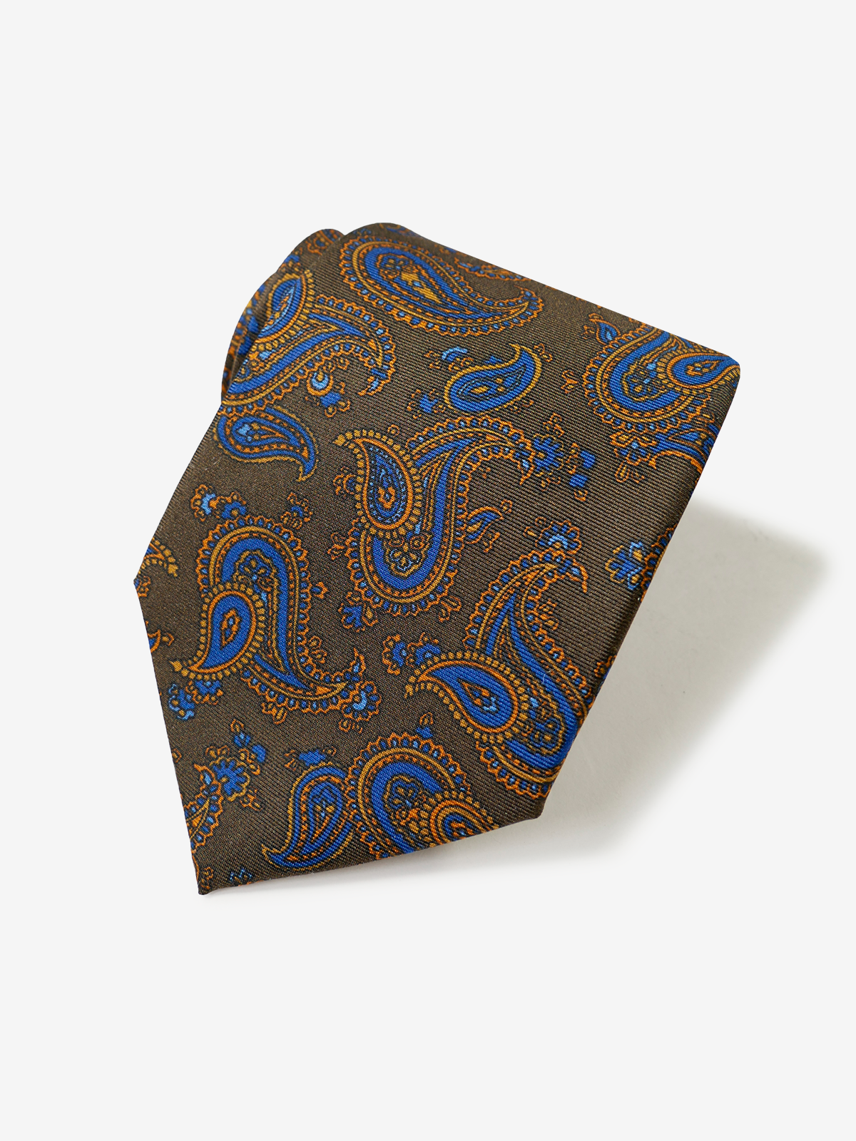 ROBERT KEYTE｜Paisley Tie｜ブラウン