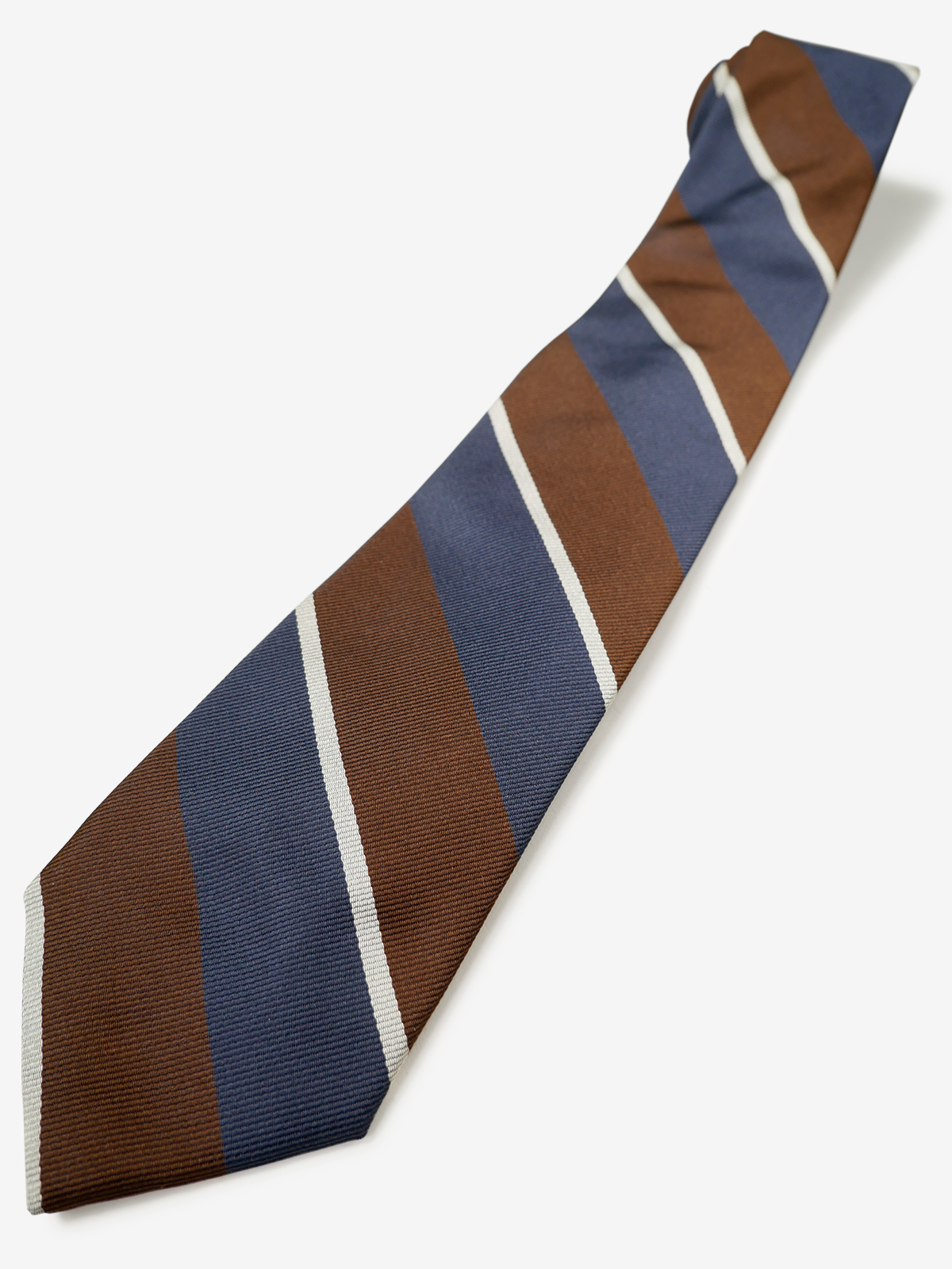 Classico Seta｜Regimental Striped Necktie｜ブラウン
