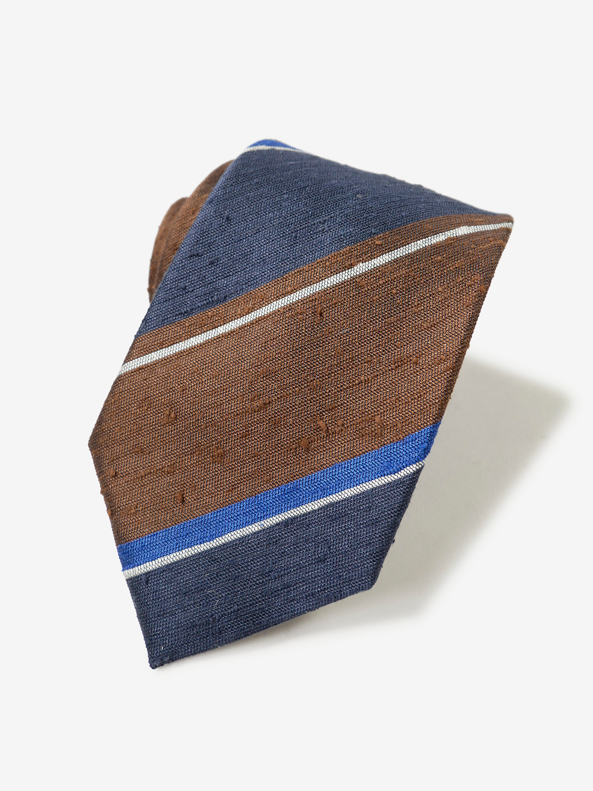 Classico Seta｜Stripe Tie｜ブラウン