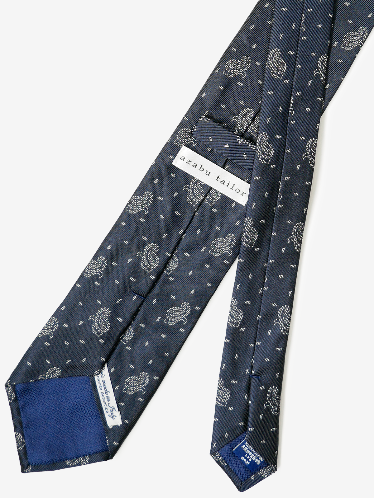 Canepa｜Neat Paisley Tie｜ネイビー