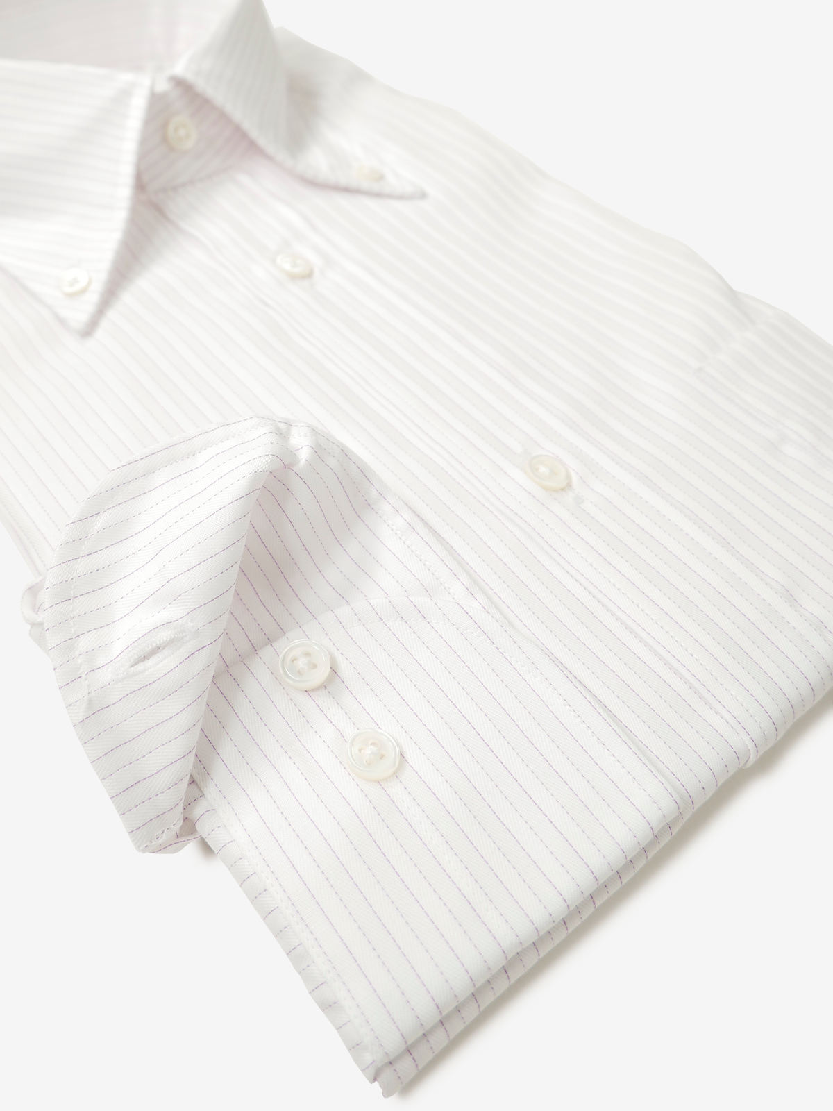 Striped Slim Fit Shirt｜パープル