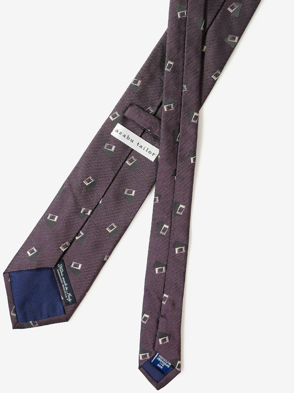 Classico Seta｜Rectangle Neat Tie｜ボルドー