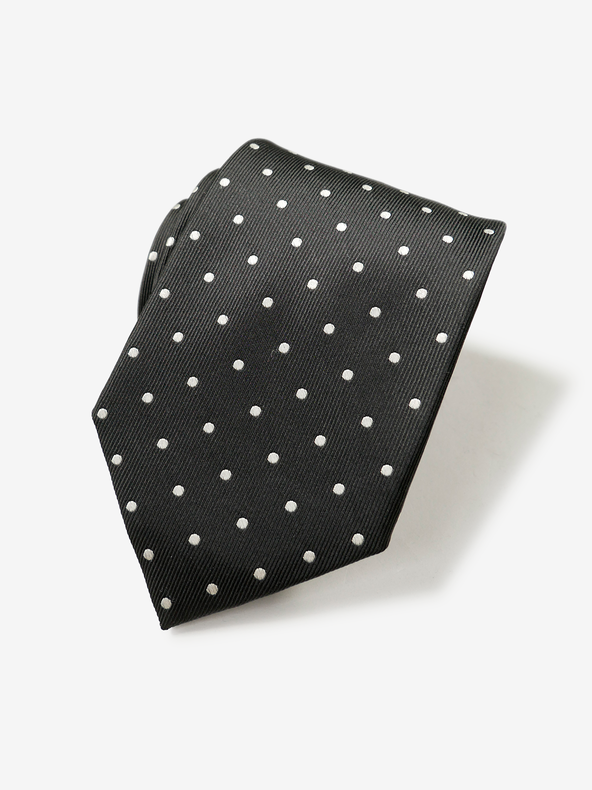 Mantero｜Polka Dot Tie｜ブラック