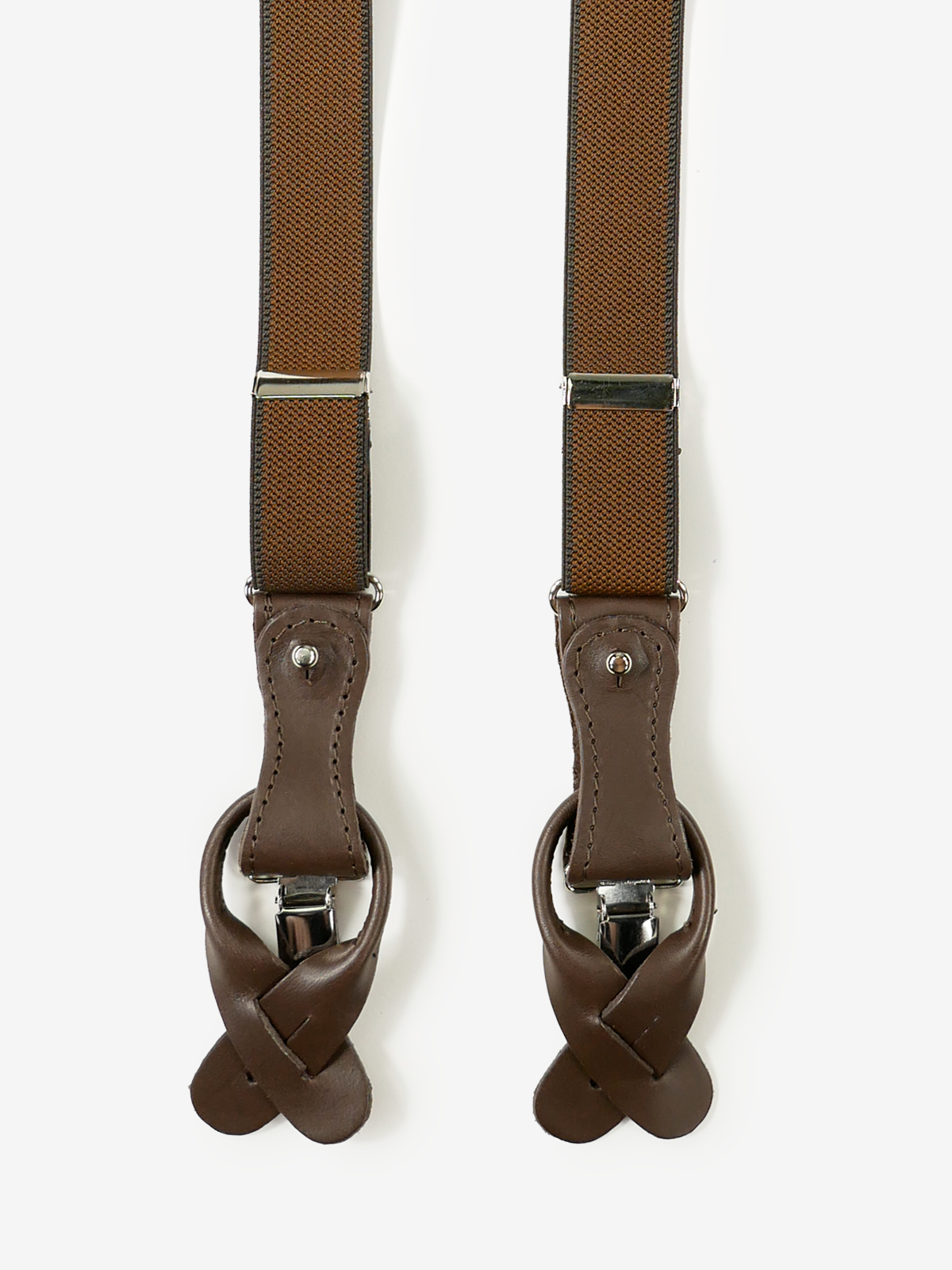 La Ducale｜Stripes Suspenders｜ブラウン