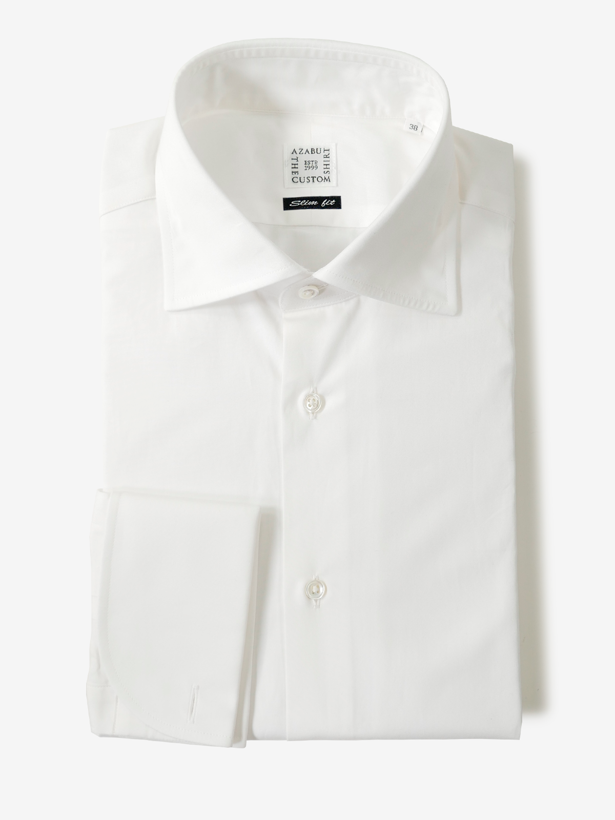 French Cuff Slim Fit Broadcloth Shirt｜ホワイト