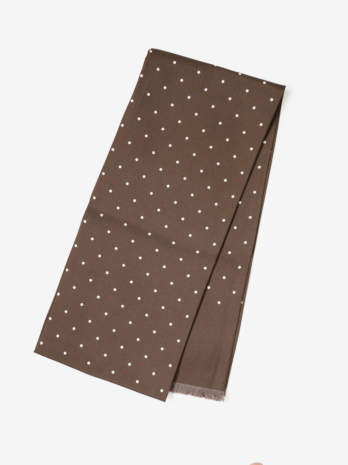 Mantero｜Polka Dot Stole｜ブラウン