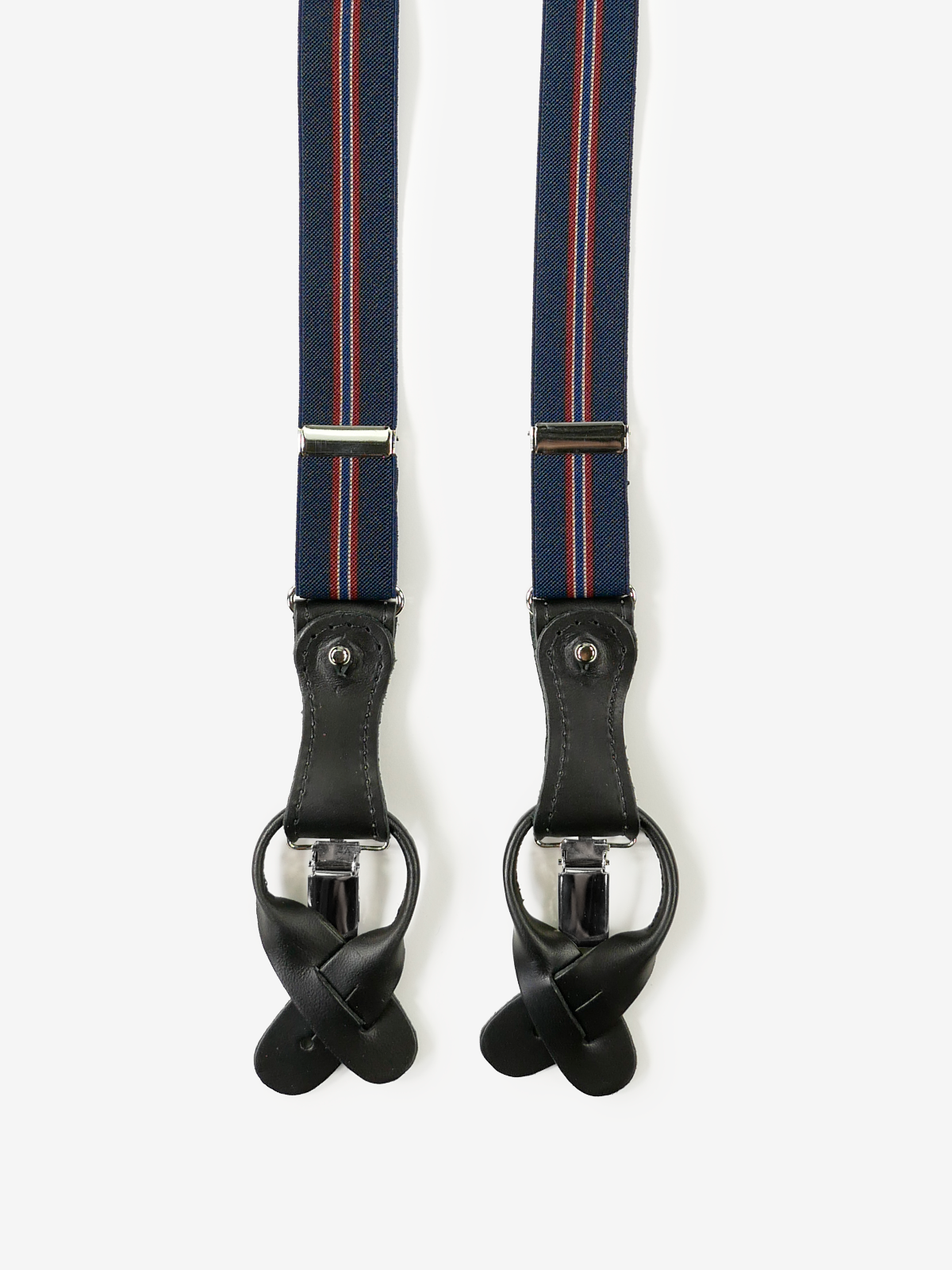 La Ducale｜Stripes Suspenders｜ネイビー
