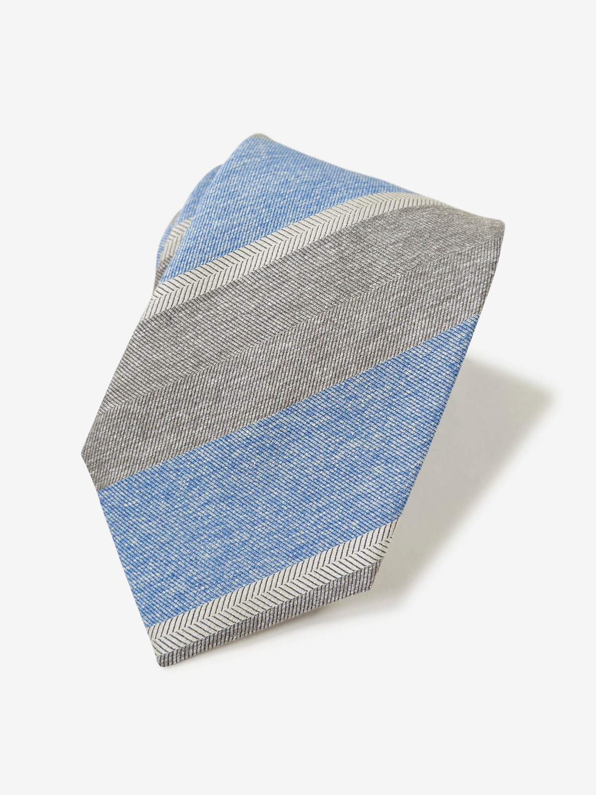 Classico Seta｜Stripe Tie｜グレー