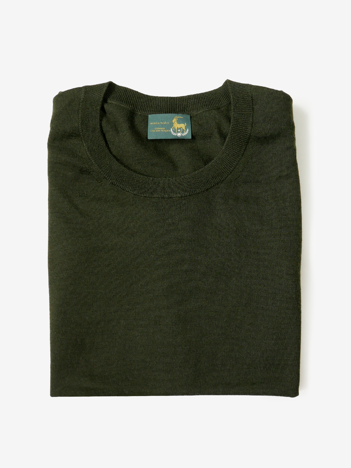 Cashmere Knit T-Shirt｜グリーン