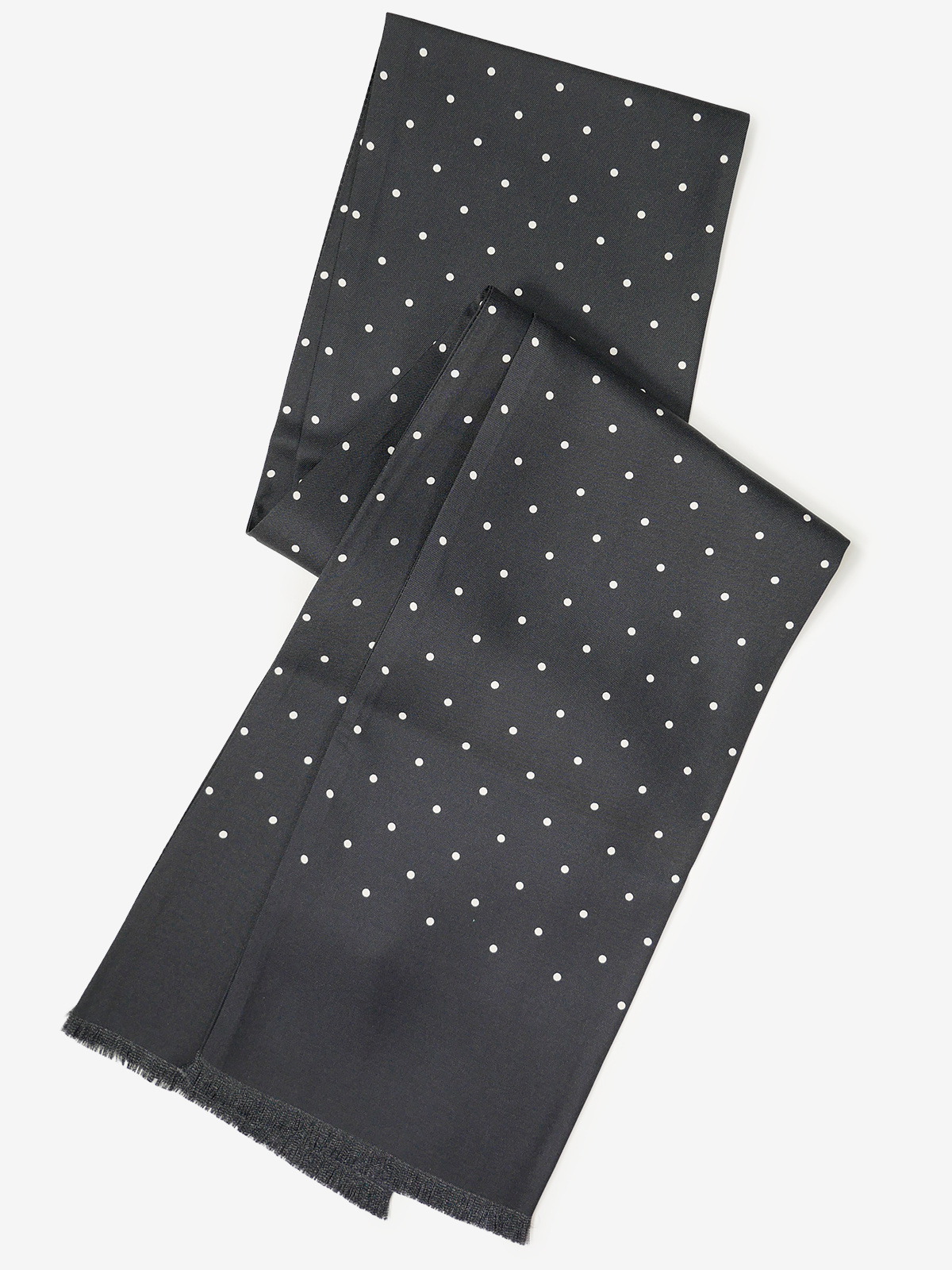 Mantero｜Polka Dot Stole｜ブラック