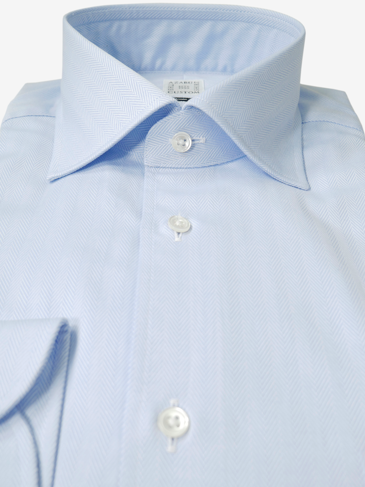 Herringbone Slim Fit Shirt｜サックス