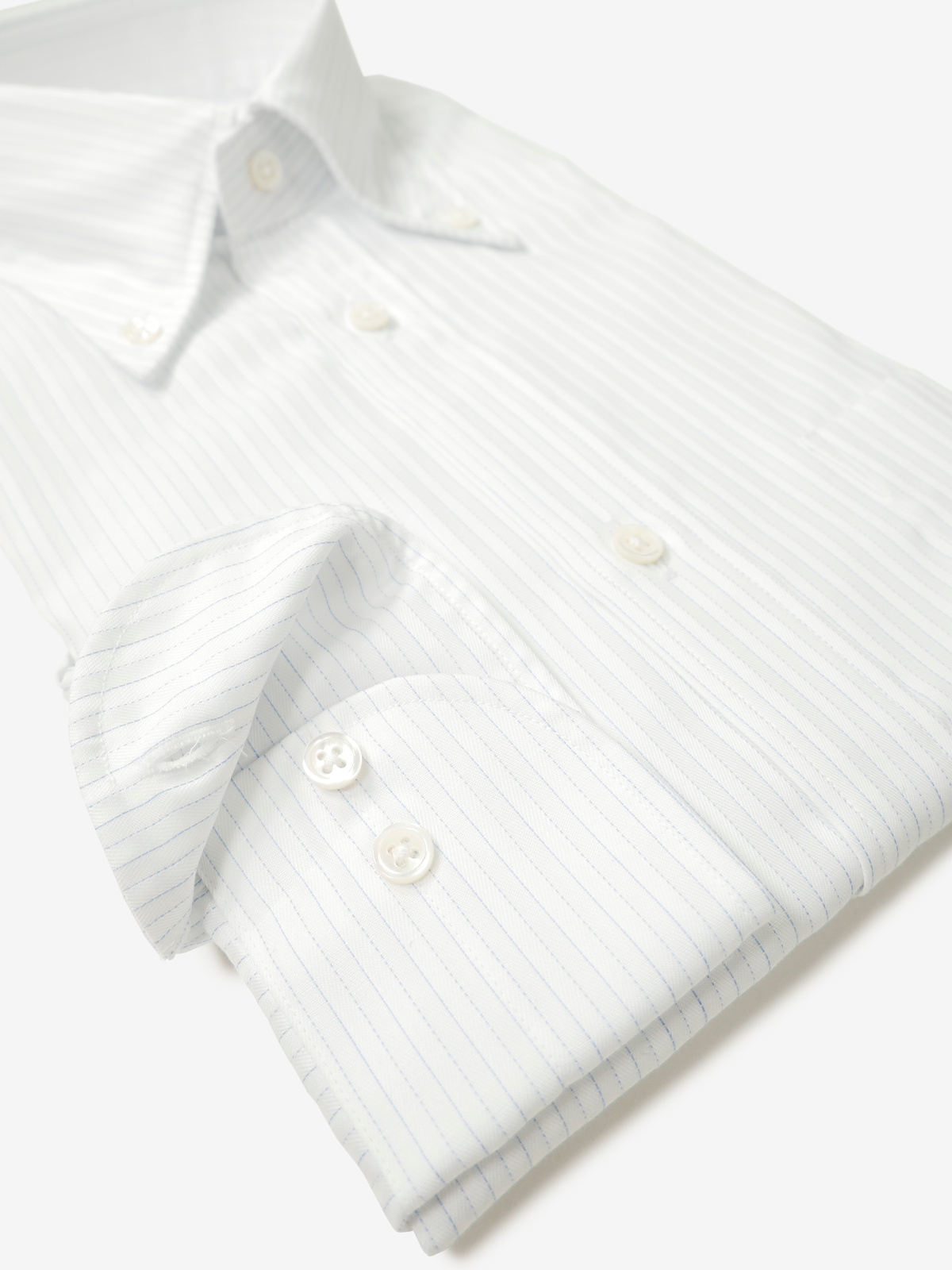 Striped Slim Fit Shirt｜ブルー