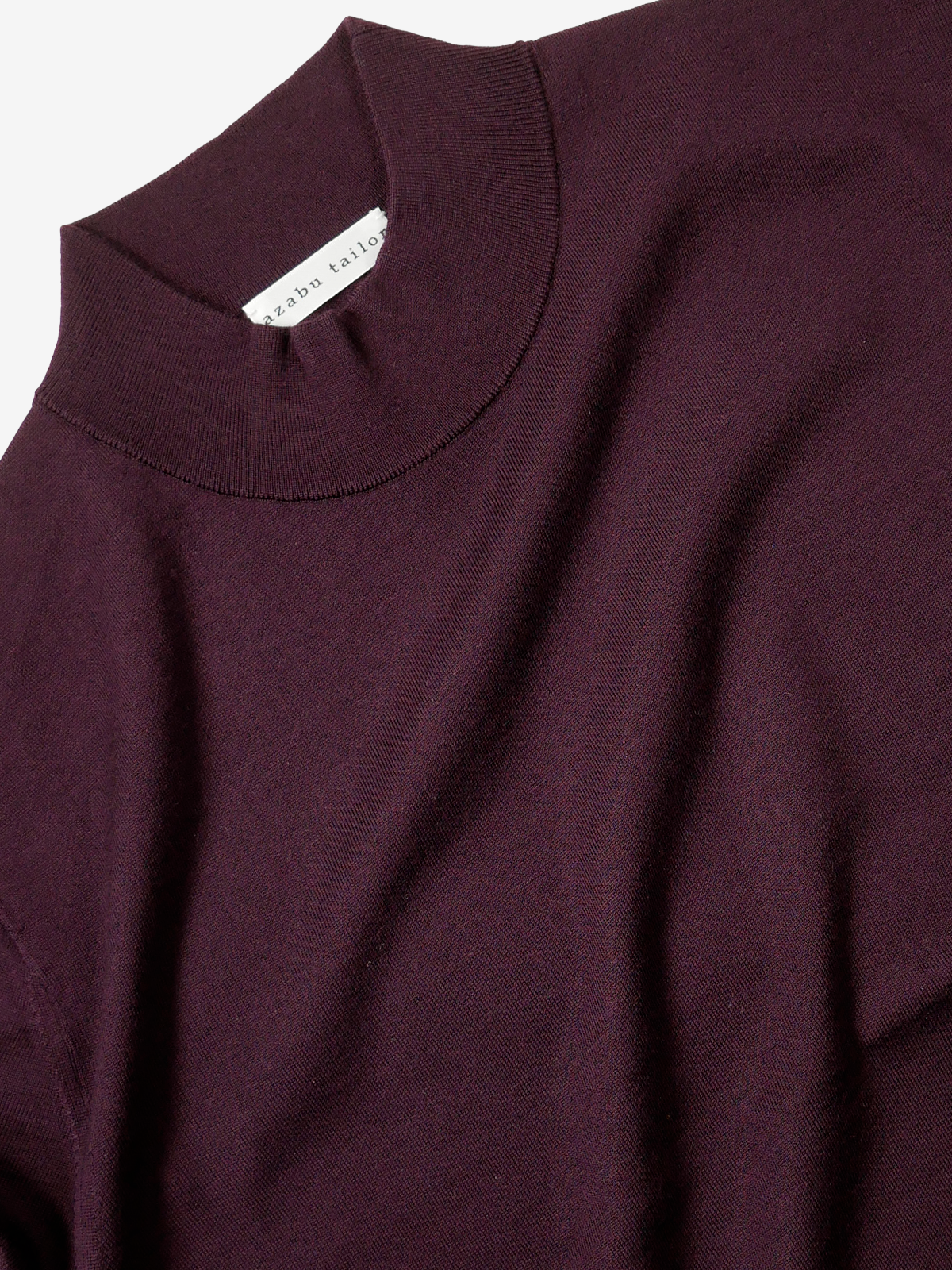 Mock-Neck Sweater｜ボルドー