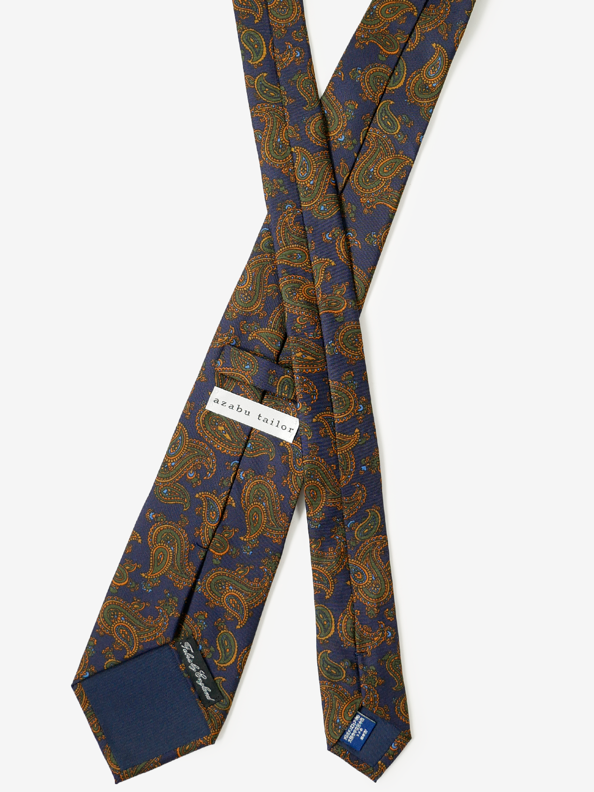 ROBERT KEYTE｜Paisley Tie｜ネイビー