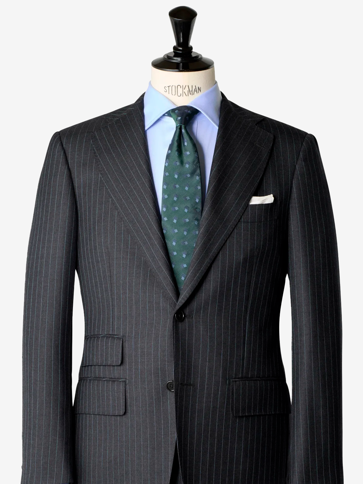 Classico Seta｜Double Square Neat Tie｜グリーン